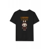 Kız Labubu Çocuk Baskılı T-Shirt - Siyah