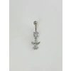 Koruyucu Melek Detaylı Göbek Piercing