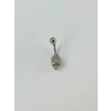Kuru Kafa Detaylı Göbek Piercing