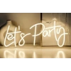 Lets Party Yazılı Neon Led