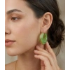 Mint Glow Vintage Halka Küpe