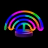 Neon Işıklı Gökkuşağı Masa Gece Lambası