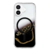 Onegif Apple İphone 17 Lotus Simli Magsafe Kapak - Siyah