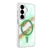 Onegif Samsung Galaxy S26 Lotus Simli Magsafe Kapak - Yeşil
