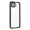 Oppo A73 Kılıf Miami Şeffaf Silikon - Siyah