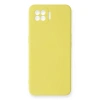 Oppo A73 Kılıf Nano İçi Kadife Silikon - Sarı