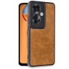 Oppo Reno 11f Kılıf Aras Deri Kapak - Taba