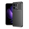 Oppo Reno 13 Pro Kılıf Auto Focus Karbon Kapak - Siyah