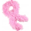 Pembe Renk Kabarık Kalın Otriş Boa Tüy 6 Cm Genişlik 180-200 Cm Uzunluk