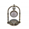 Pirinç Masa Üstü Pusulalı Saat 15224