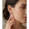 Rose Marble Vintage Halka Küpe Kp00687