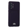 Samsung Galaxy A33 5g Kılıf Kelvin Kartvizitli Silikon - Derin Mor
