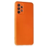 Samsung Galaxy A72 Kılıf Nano İçi Kadife Silikon - Turuncu