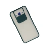Samsung Galaxy J7 Kılıf Palm Buzlu Kamera Sürgülü Silikon - Yeşil