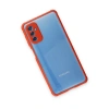 Samsung Galaxy M52 5g Kılıf Miami Şeffaf Silikon - Kırmızı