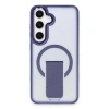 Samsung Galaxy S24 Tork Magsafe Standlı Kapak - Lacivert