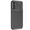 Samsung Galaxy S25 Kılıf Auto Focus Karbon Kapak - Siyah