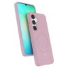 Samsung Galaxy S25 Regal Magsafe Standlı Kapak - Açık Pembe