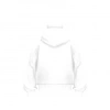 Samuray Ninja Çift Kapşonlu ZIP Fermuarlı Kanguru Cepli Tam Fermuarlı Hoodie Swetshirt - Beyaz