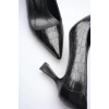 Siyah Kroko Topuklu Kadın Stiletto TR20MS02F