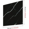 SİYAH MERMER DESENLİ ALÜMİNYUM PLASTİK DUVAR STİCKER (30*30)