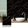 SİYAH MERMER DESENLİ ALÜMİNYUM PLASTİK DUVAR STİCKER (30*30)