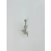 Su Perisi Detaylı Göbek Piercing