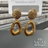 Taşsız Gold Kaplama Küpe