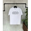 Unisex Bisiklet Yaka Kısa Kol Baskılı Çocuk T-Shirt - Beyaz