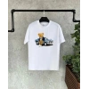 Unisex Çocuk Baskılı T-Shirt - Beyaz