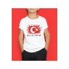 Unisex Çocuk Baskılı T-Shirt - Beyaz