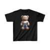 Unisex Çocuk Baskılı T-Shirt - Siyah