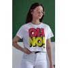 Unisex Oversize 24/1 Penye DTF Baskılı Tişört - DTF118