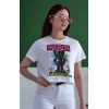 Unisex Oversize 24/1 Penye DTF Baskılı Tişört - DTF129