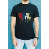 Unisex Oversize 24/1 Penye DTF Baskılı Tişört - DTF132