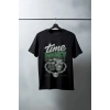 Unisex Oversize 24/1 Penye DTF Baskılı Tişört - DTF133