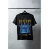 Unisex Oversize 24/1 Penye DTF Baskılı Tişört - DTF140