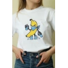 Unisex Oversize 24/1 Penye DTF Baskılı Tişört - DTF147