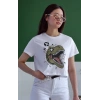 Unisex Oversize 24/1 Penye DTF Baskılı Tişört - DTF148