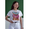 Unisex Oversize 24/1 Penye DTF Baskılı Tişört - DTF149