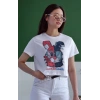 Unisex Oversize 24/1 Penye DTF Baskılı Tişört - DTF159
