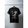 Unisex Oversize 24/1 Penye DTF Baskılı Tişört - DTF166