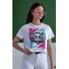 Unisex Oversize 24/1 Penye DTF Baskılı Tişört - DTF168