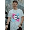 Unisex Oversize 24/1 Penye DTF Baskılı Tişört - DTF168