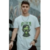 Unisex Oversize 24/1 Penye DTF Baskılı Tişört - DTF173