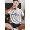 Unisex Oversize 24/1 Penye DTF Baskılı Tişört - DTF248