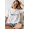Unisex Oversize 24/1 Penye DTF Baskılı Tişört - DTF248
