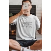 Unisex Oversize 24/1 Penye DTF Baskılı Tişört - DTF256