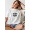 Unisex Oversize 24/1 Penye DTF Baskılı Tişört - DTF265