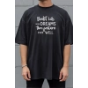 Unisex Oversize 24/1 Penye DTF Baskılı Tişört - DTF291